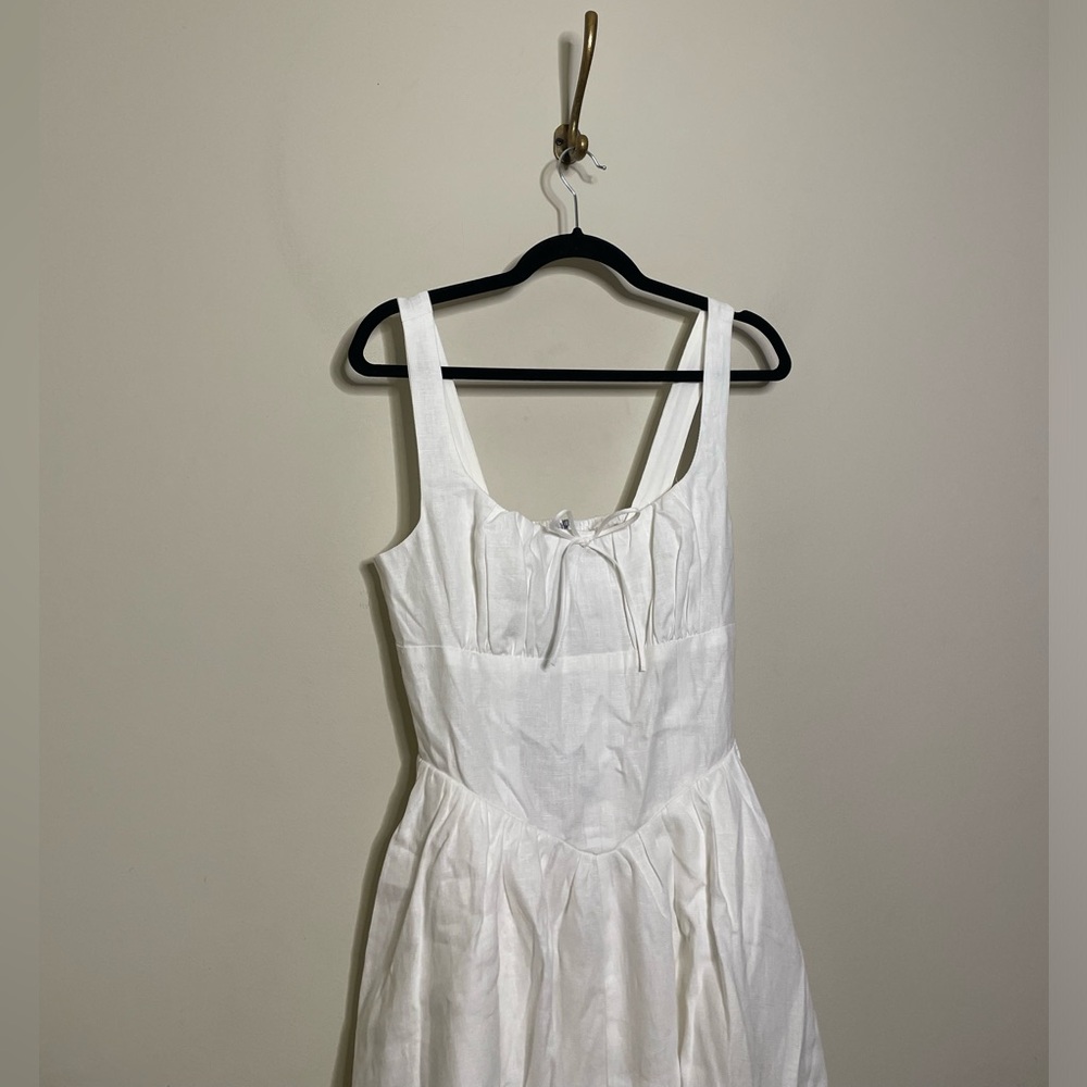 Reformation White Midi Dress - Picture 6 of 15